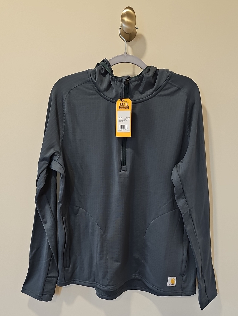 Carhartt Force Relaxed Fit Half-Zip Hooded Pullover; NWT; Size Large - Picture 3 of 12